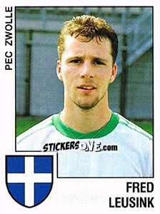 Sticker Fred Leusink - Voetbal 1988-1989 - Panini
