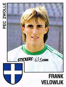 Sticker Frank Veldwijk - Voetbal 1988-1989 n. 123 - Panini