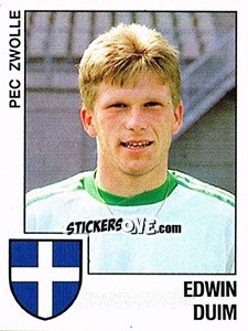 Sticker Edwin Duim - Voetbal 1988-1989 n. 125 - Panini
