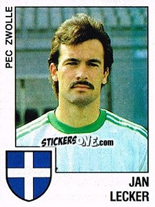 Sticker Jan Lecker - Voetbal 1988-1989 - Panini