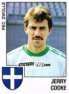 Sticker Jerry Cooke - Voetbal 1988-1989 - Panini