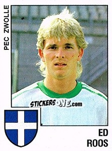 Sticker Ed Roos - Voetbal 1988-1989 - Panini