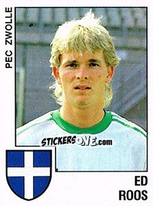 Sticker Ed Roos - Voetbal 1988-1989 n. 136 - Panini