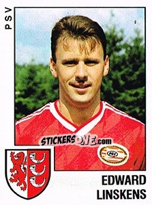 Sticker Edward Linskens - Voetbal 1988-1989 n. 144 - Panini