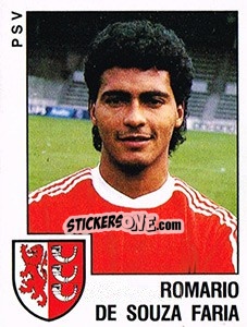 Sticker Romario de Souza Faria - Voetbal 1988-1989 - Panini
