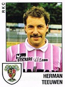 Sticker Herman Teeuwen - Voetbal 1988-1989 - Panini