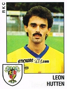 Sticker Leon Hutten - Voetbal 1988-1989 n. 154 - Panini