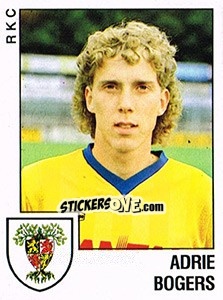 Sticker Adrie Bogers - Voetbal 1988-1989 - Panini