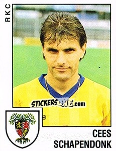 Sticker Cees Schapendonk - Voetbal 1988-1989 - Panini