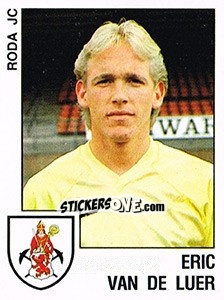 Sticker Eric van de Luer - Voetbal 1988-1989 - Panini
