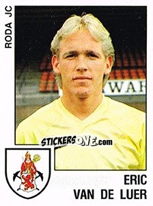 Sticker Eric van de Luer - Voetbal 1988-1989 n. 179 - Panini