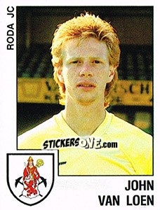 Sticker John van Loen - Voetbal 1988-1989 - Panini
