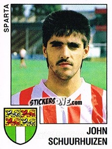 Sticker John Schuurhuizen - Voetbal 1988-1989 - Panini