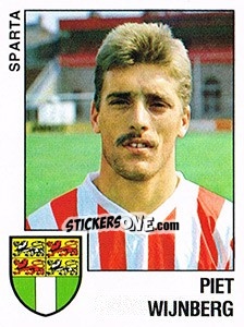 Sticker Piet Wijnberg - Voetbal 1988-1989 n. 190 - Panini