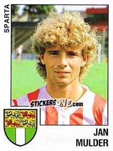 Sticker Jan Mulder - Voetbal 1988-1989 - Panini