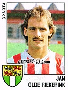Sticker Jan Olde Riekerink - Voetbal 1988-1989 - Panini