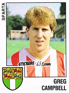 Sticker Greg Campbell - Voetbal 1988-1989 - Panini
