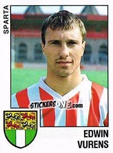 Sticker Edwin Vurens - Voetbal 1988-1989 - Panini
