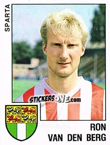 Sticker Ron van den Berg - Voetbal 1988-1989 - Panini