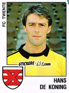 Cromo Hans de Koning - Voetbal 1988-1989 - Panini