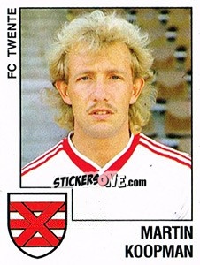 Sticker Martin Koopman - Voetbal 1988-1989 - Panini