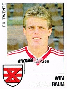 Sticker Wim Balm - Voetbal 1988-1989 - Panini