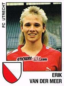 Sticker Erik van der Meer - Voetbal 1988-1989 - Panini