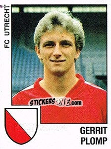 Sticker Gerrit Plomp - Voetbal 1988-1989 - Panini