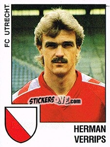 Sticker Herman Verrips - Voetbal 1988-1989 - Panini
