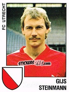 Sticker Gijs Steinmann - Voetbal 1988-1989 - Panini