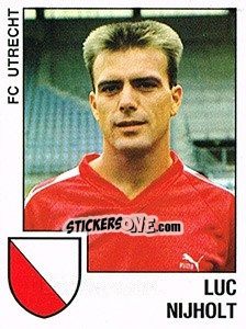 Sticker Luc Nijholt - Voetbal 1988-1989 - Panini