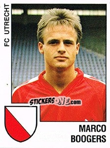 Sticker Marco Boogers - Voetbal 1988-1989 - Panini