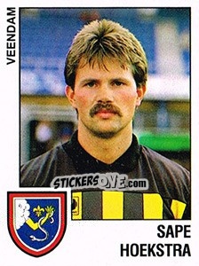 Sticker Sape Hoekstra - Voetbal 1988-1989 - Panini