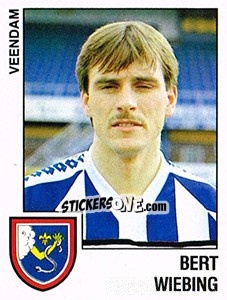 Sticker Bert Wiebing - Voetbal 1988-1989 n. 236 - Panini