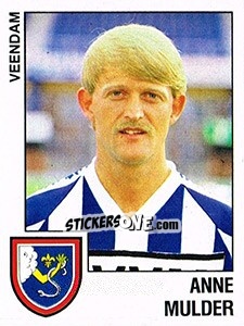 Sticker Anne Mulder - Voetbal 1988-1989 - Panini