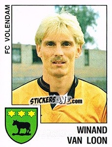 Figurina Winand van Loon - Voetbal 1988-1989 - Panini