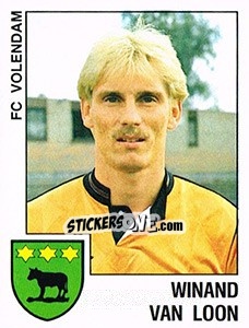 Sticker Winand van Loon - Voetbal 1988-1989 n. 251 - Panini