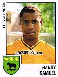 Sticker Randy Samuel - Voetbal 1988-1989 - Panini
