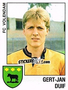 Cromo Gert-Jan Duif - Voetbal 1988-1989 - Panini