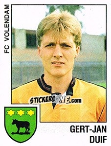 Figurina Gert-Jan Duif - Voetbal 1988-1989 n. 262 - Panini
