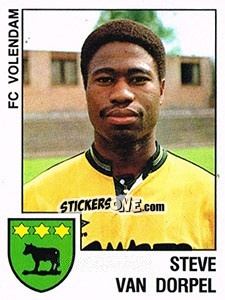 Sticker Steve van Dorpel - Voetbal 1988-1989 - Panini
