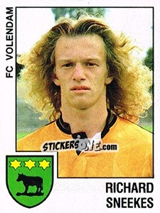 Sticker Richard Sneekes - Voetbal 1988-1989 - Panini