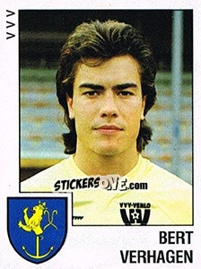 Cromo Bert Verhagen - Voetbal 1988-1989 - Panini