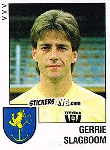 Sticker Gerrie Slagboom - Voetbal 1988-1989 - Panini