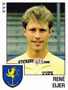 Sticker Rene Eijer - Voetbal 1988-1989 - Panini