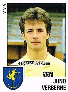 Sticker Juno Verberne - Voetbal 1988-1989 n. 279 - Panini