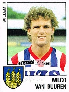 Sticker Wilco van Buuren - Voetbal 1988-1989 - Panini