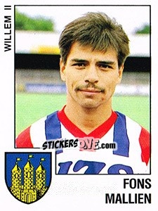 Sticker Fons Mallien - Voetbal 1988-1989 - Panini