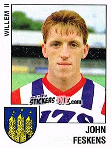 Sticker John Feskens - Voetbal 1988-1989 - Panini