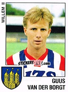 Sticker Guus van der Borgt - Voetbal 1988-1989 - Panini